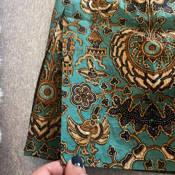 Authentic Indonesian, 1963- 1965 intricate Baltic design Handmade Skirt set art - Picture 6 of 9